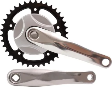 Merkloos Crankst 38t 170 m disc alu zilv Zilver