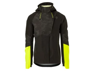Agu tech rain jacket commuter men hi-vis & reflection Zwart