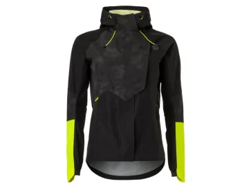 Agu tech rain jacket commuter women hi-vis & refle Zwart
