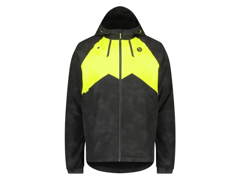 Agu winter rain jacket commuter men hi-vis & reflection Zwart
