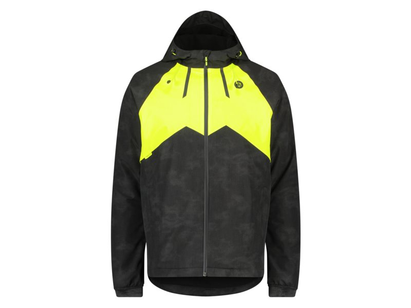 Agu winter rain jacket commuter men hi-vis & reflection Zwart
