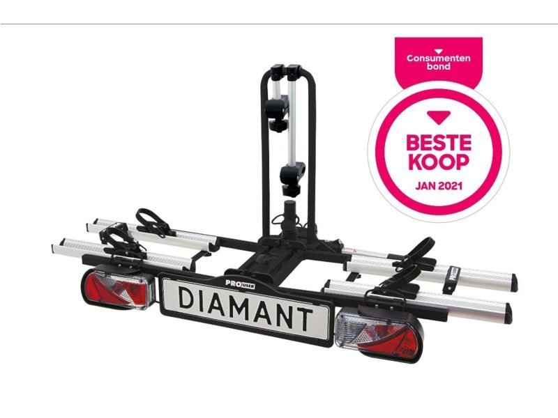 Pro User Pro-user fietsendrager diamant Zilver