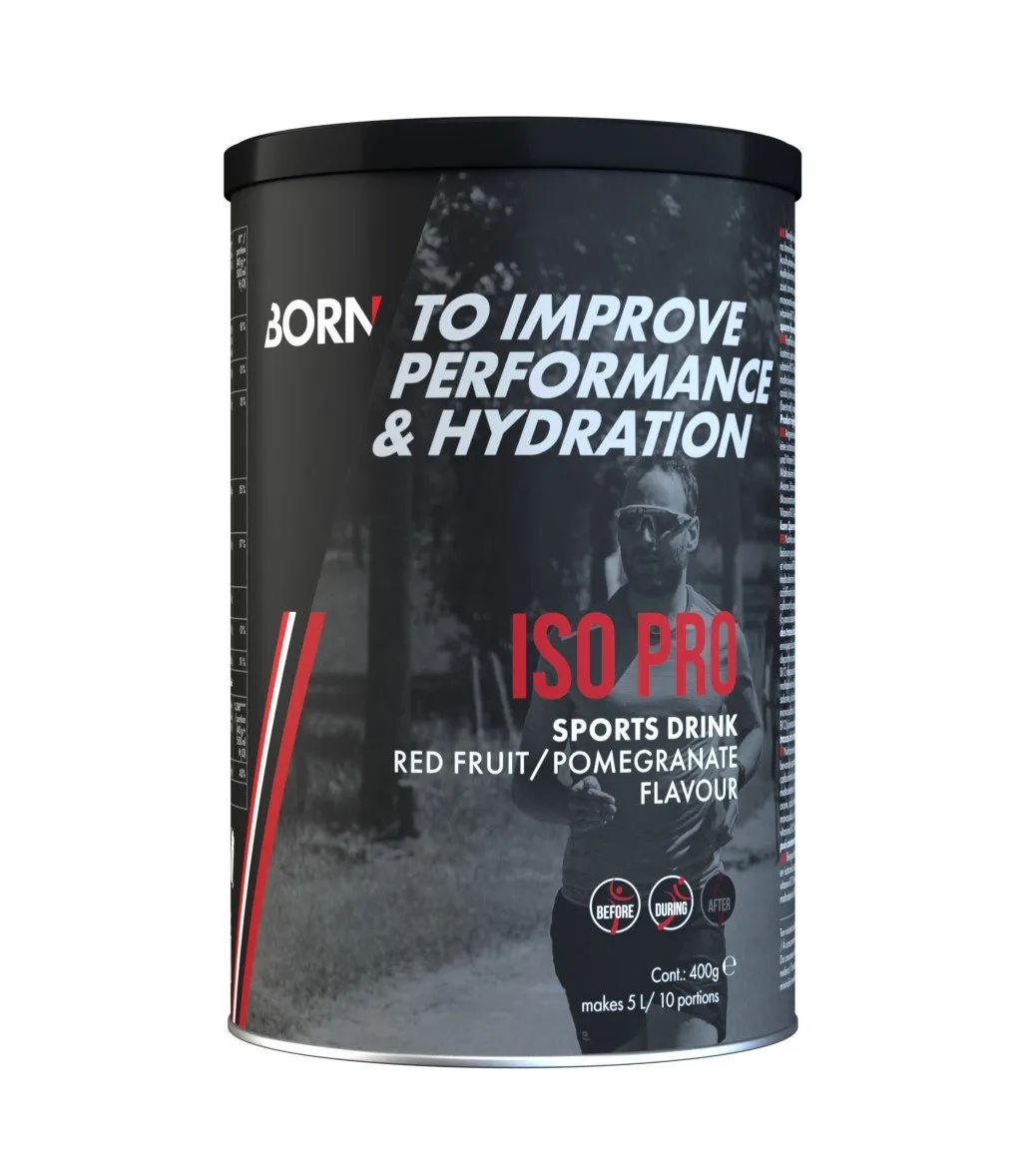 Born Sport drink ISO Pro Red Fruit 400GR. - Afbeelding 3