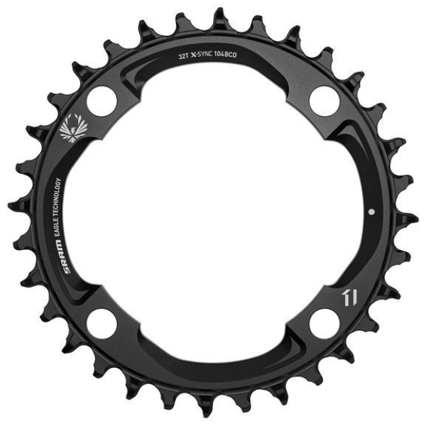 Sram eagle tandwiel 32t x-sync 2 steek 104 12 spe Zwart