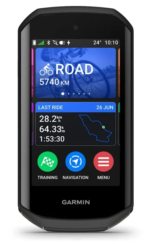 Garmin Edge 1050 GPS fietscomputer, incl. Aero stuurhouder Zwart