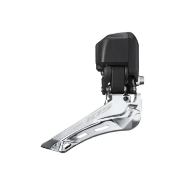 Shimano Voorderailleur 105 Di2 R7150 Dubbel Down Swing Aanlasnok Zwart/zilver