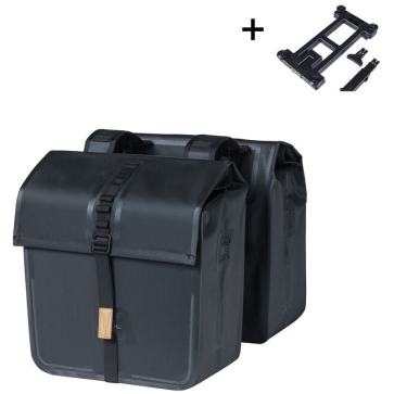 Basil TAS BAS DUBBEL URBAN DRY MIK 50L Solid Black