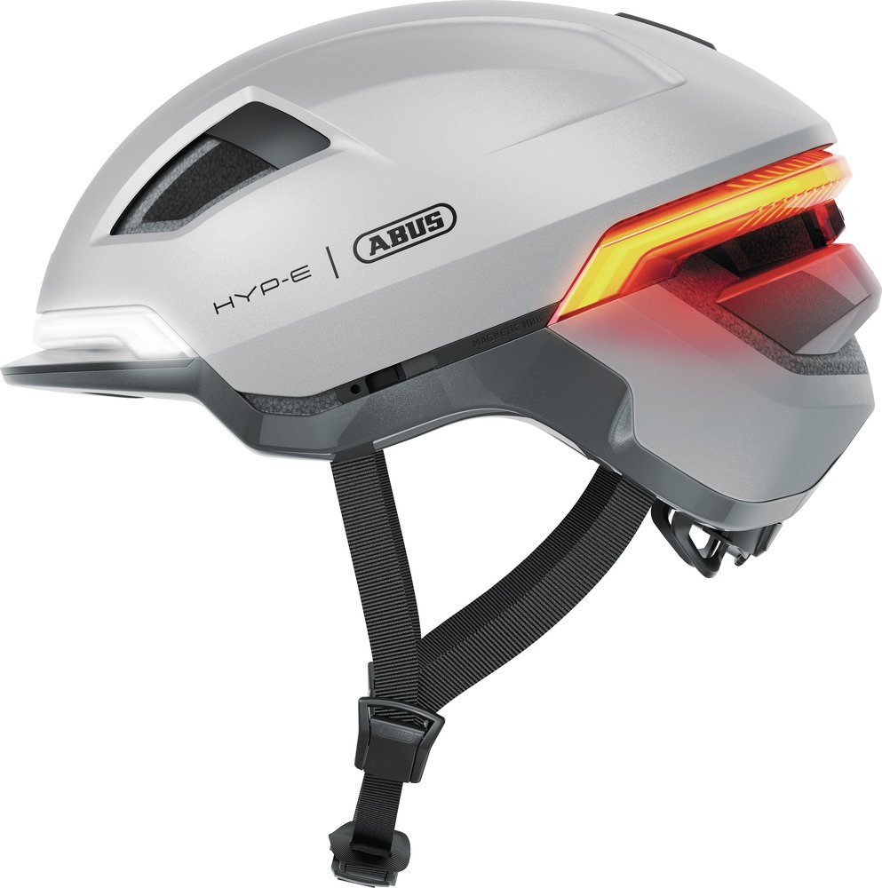 Abus smart helm Hyp-E Gleam Silver