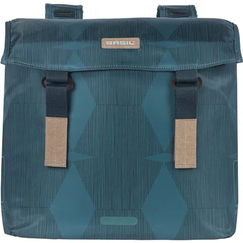 Basil fietstas dubbel Elegance 40-49L Estate Blue - Afbeelding 2