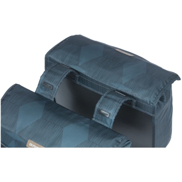 Basil fietstas dubbel Elegance 40-49L Estate Blue