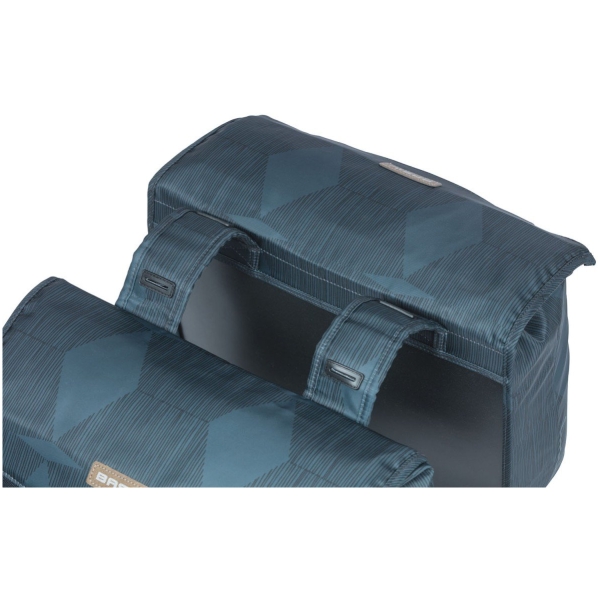 Basil fietstas dubbel Elegance 40-49L Estate Blue