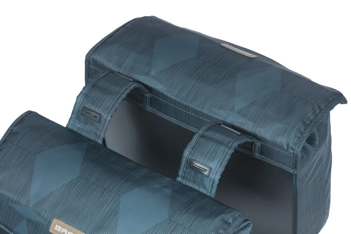 Basil fietstas dubbel Elegance 40-49L Estate Blue - Afbeelding 6