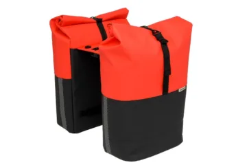 New Looxs fietstas dubbel Nyborg red/black MIK 34L Rood/Zwart