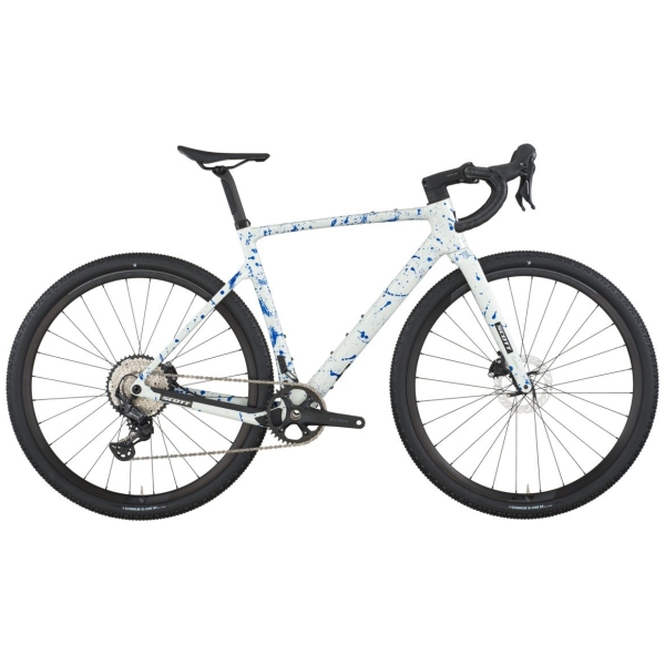 Scott Addict Gravel 30 White/splatter Blue RD12