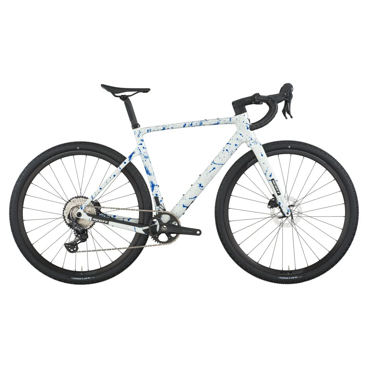 Scott Addict Gravel 30 White/splatter Blue RD12