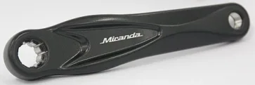 Gazelle Crank links Miranda 001 Black alfa isis voor Bosch