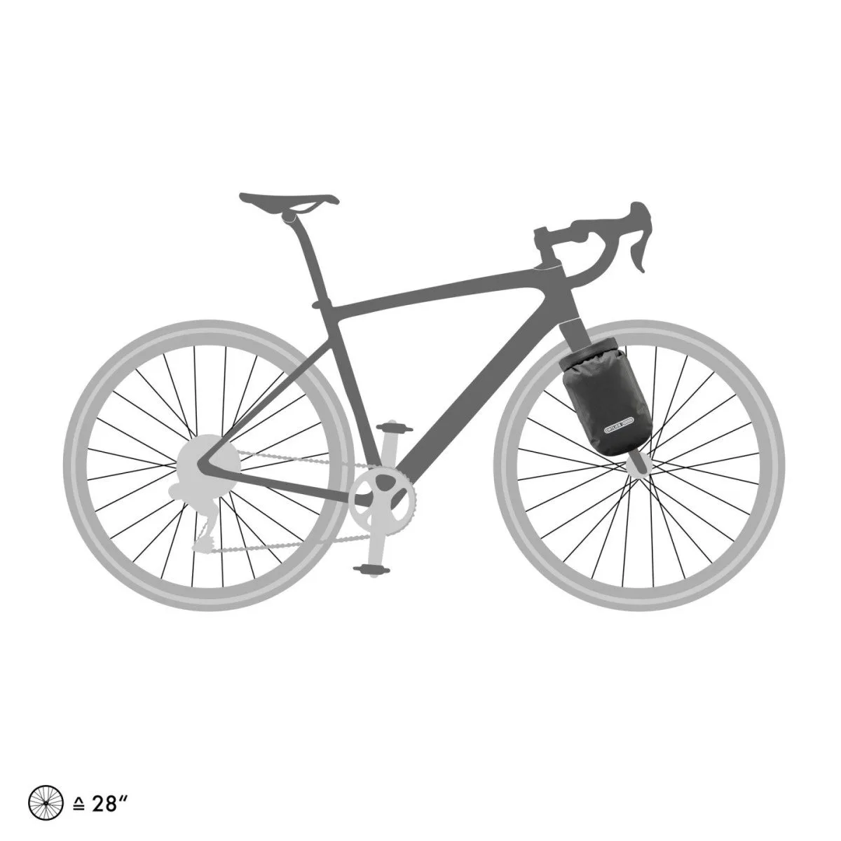 Ortlieb Fork-Pack 3.2 L-matt Zwart - Afbeelding 3
