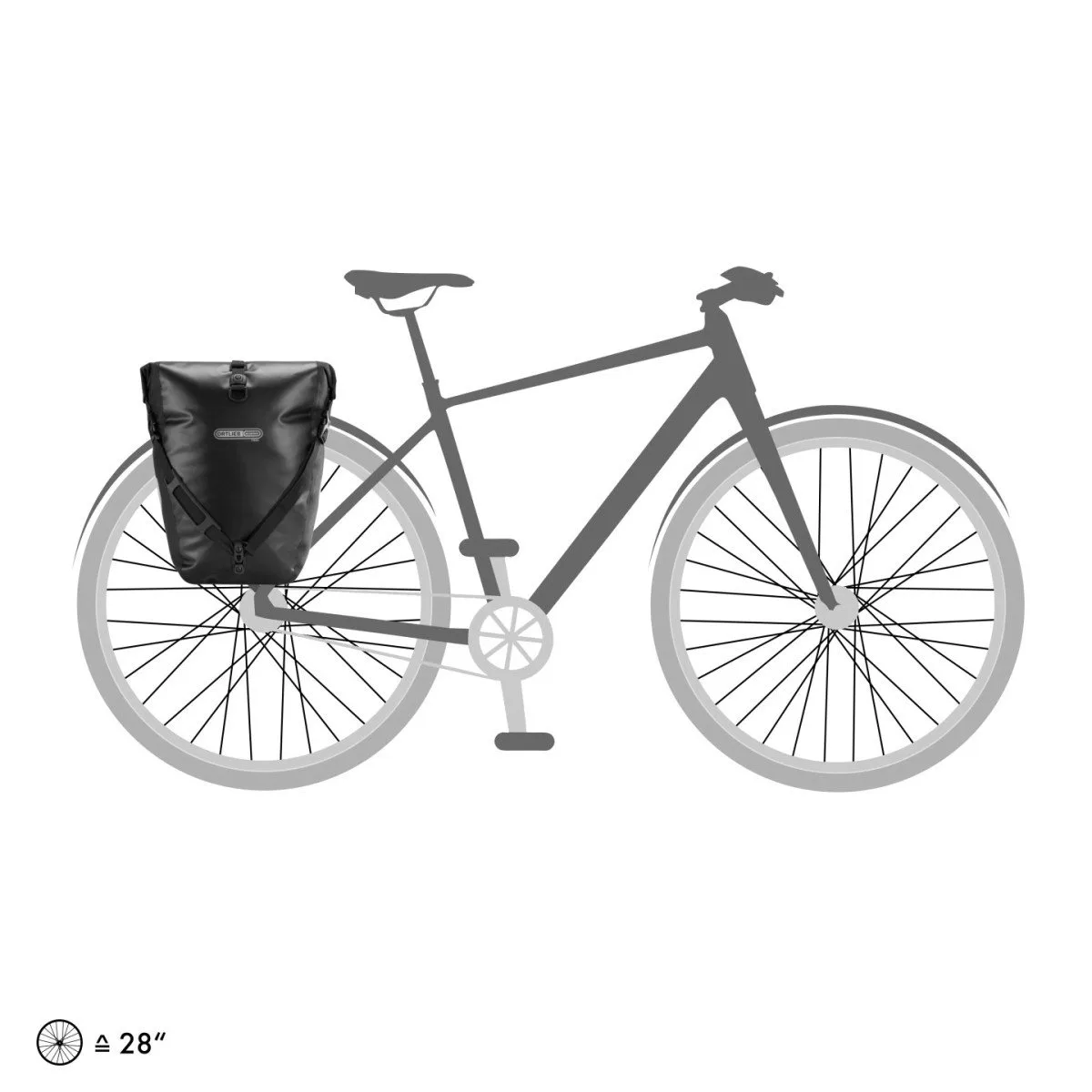Ortlieb Back-Roller Free Single QL2.1 20 L Zwart
