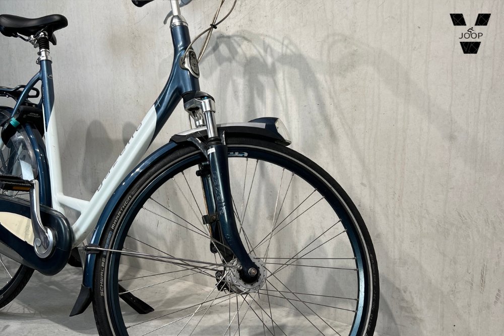 Gazelle Montreux Ltd. Edition stadsfiets T8 premiu Blaiw Wit - Afbeelding 4