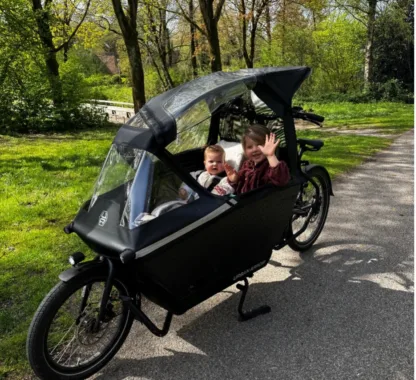 Van autoritjes naar bakfietsleven: Hannah over haar Urban Arrow
