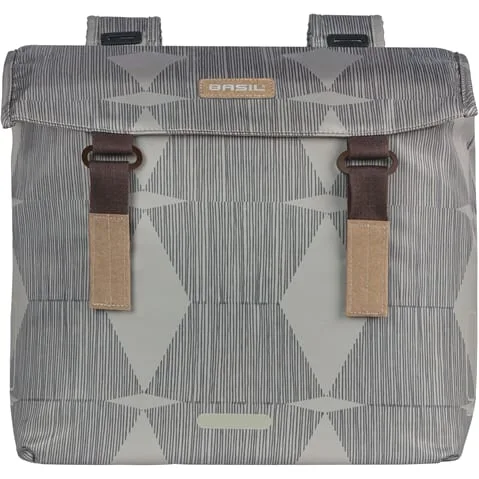 Basil fietstas dubbel Elegance 40-49 Chateau Taupe - Afbeelding 3