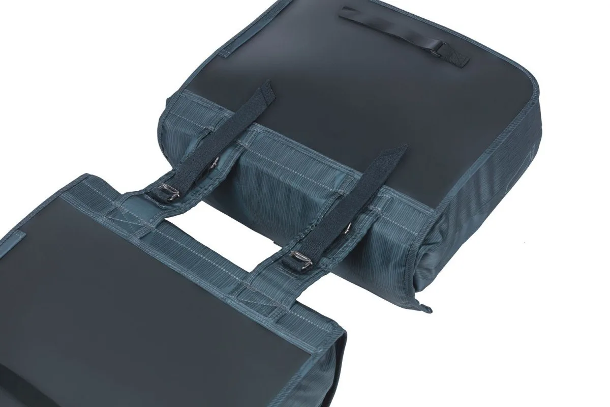 Basil fietstas dubbel Elegance 40-49L Estate Blue - Afbeelding 5