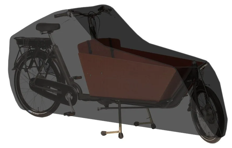 Ds Covers HOES DS CARGO BAKFIETS 2 WIELEN Zwart - Afbeelding 3