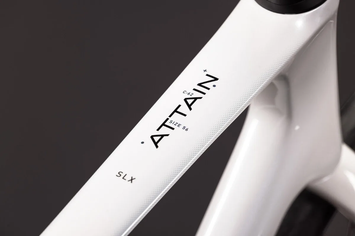Cube ATTAIN C:62 SLX Metallicwhite/Black RD24 - Afbeelding 4