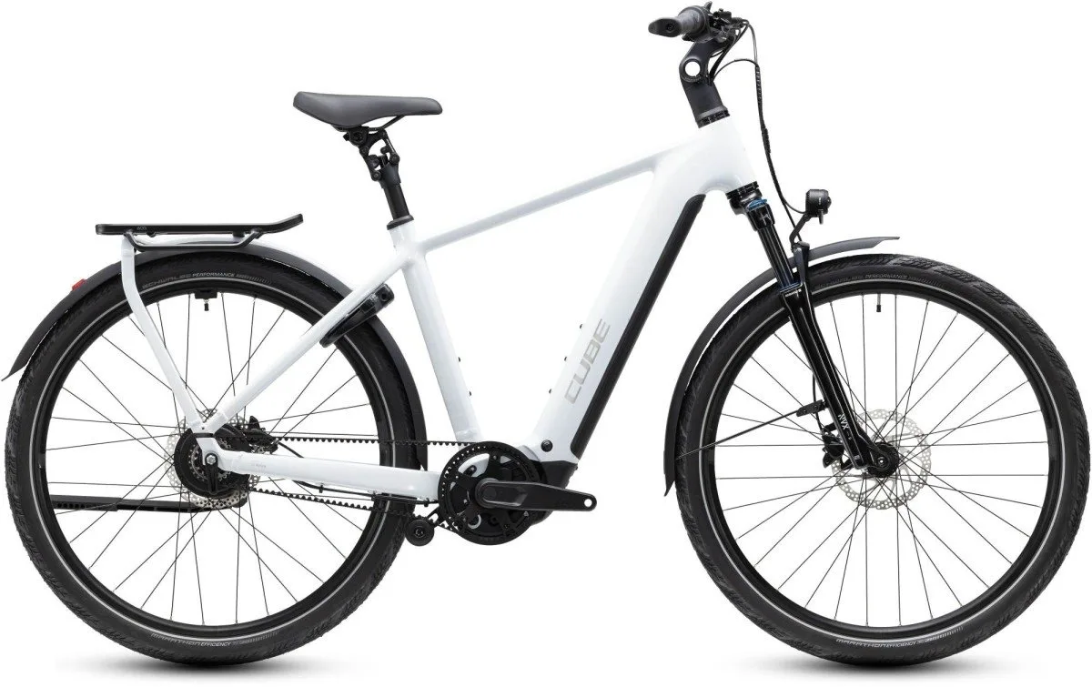 Cube KATHMANDU HYBRID DELUXE PRO 800 Metallicwhite/Chrome N0