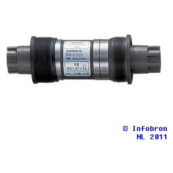 Shimano Shim trapas 68/121 BSA octalink Grijs