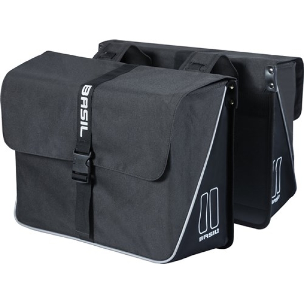 Basil fietstas dubbel Forte Black
