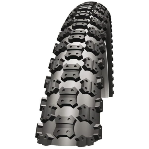 Schwalbe btb Mad Mike 20 x 1.75 zw Zwart - Afbeelding 3
